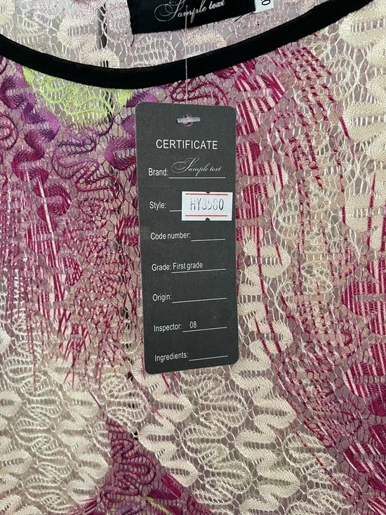 Boho Fringe Peacock-Print Top - Picture 4 of 5